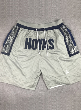 费城76人队篮球裤复古刺绣口袋版运动短裤美式高街艾佛森同款球裤