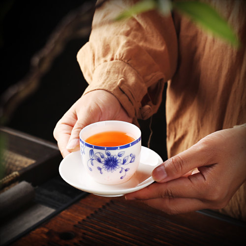 羊脂玉陶瓷功夫品茗家用敬茶杯子