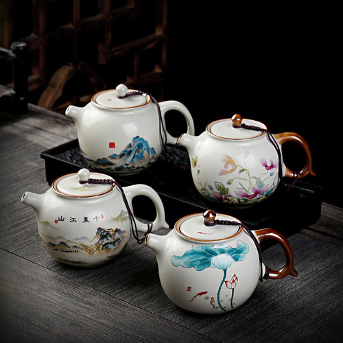 陶瓷茶壶天青泡茶壶汝窑家用