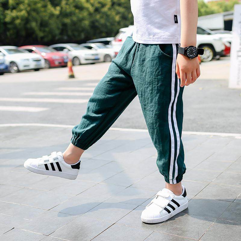 男童裤子秋7夏季6薄款8小学生运动长裤10儿童9男孩宽松休闲裤12岁在类目 男装, 休闲裤中 - 来自Buy2taobao.com提供专业的淘宝代购服务