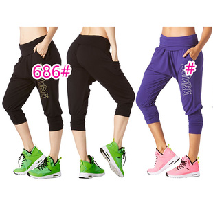 岁末清货 舞蹈瑜伽健身运动女装七分九分裤 闪亮Logo高品质柔棉