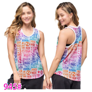 网布 舞蹈服瑜伽健身运动宽松大码 女装 背心 945 特价 速干透气