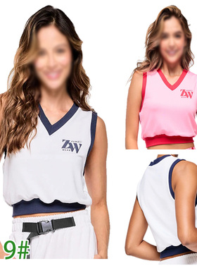 ZW特价 舞蹈服健身瑜伽跑步体操运动 短款速干背心 排汗透气