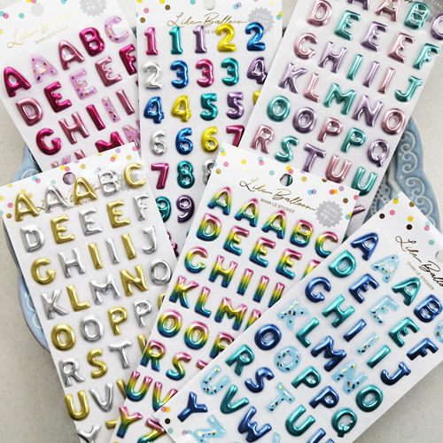 出口单bing可爱气球剪贴簿手帐