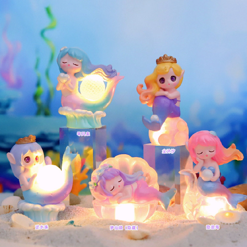 官方旗舰店正品厂家现货泡沫人鱼姬系列盲盒女孩美人鱼潮玩手办公