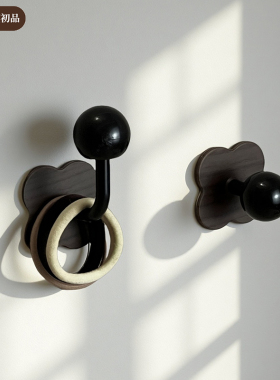 中古风挂钩免打孔强力承重粘胶门后无痕挂衣钩卫生间毛巾收纳粘钩