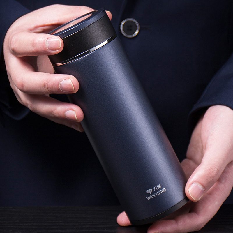 万象保温杯男士高档大容量带滤网