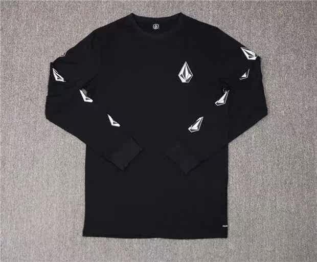 春装上市 美国进口 钻石Volcom 长袖 薄款卫衣 大LOGO黑色白色