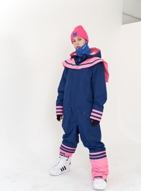 鞍山极速NAPPING88韩国连体滑雪服工装服单双板男女款防水滑雪衣