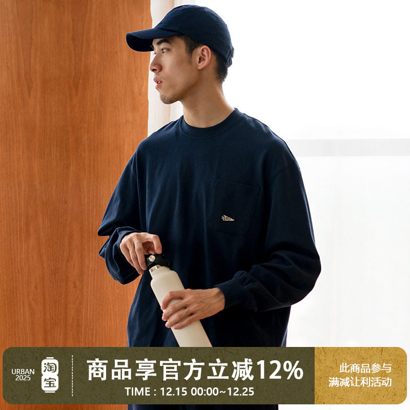 UrbanStandard长袖日系刺绣T恤