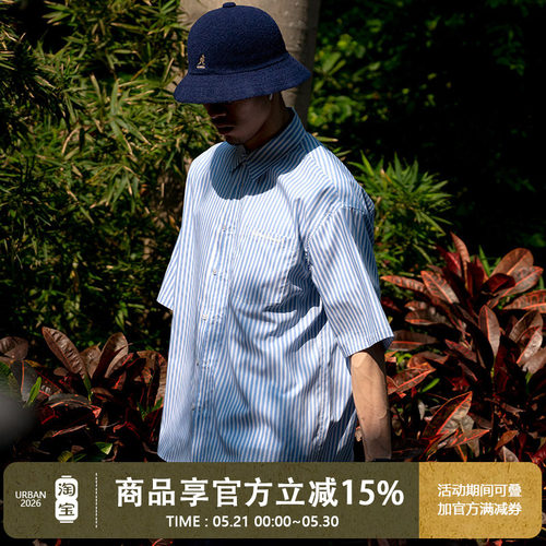 UrbanStandard日系尖领短袖衬衫