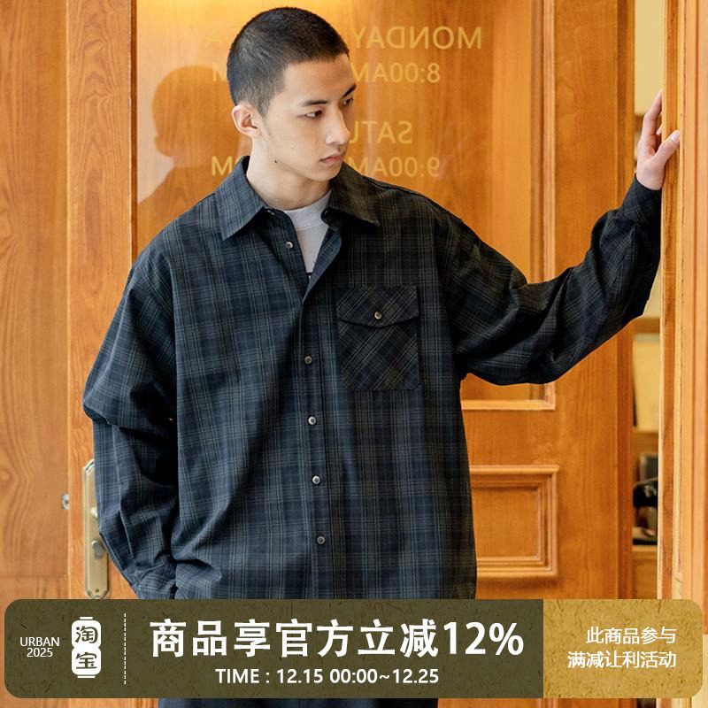 UrbanStandard色织格子衬衫