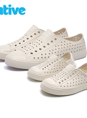 亲子鞋native洞洞鞋女鞋儿童拖鞋户外旅游凉鞋一脚蹬沙滩鞋溯溪鞋