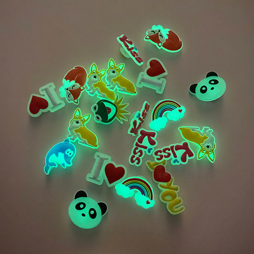 native夜光鞋花会发光的儿童鞋扣