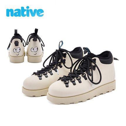 native户外休闲鞋 情侣马丁靴 男鞋冬季保暖鞋靴防滑耐磨高帮女鞋