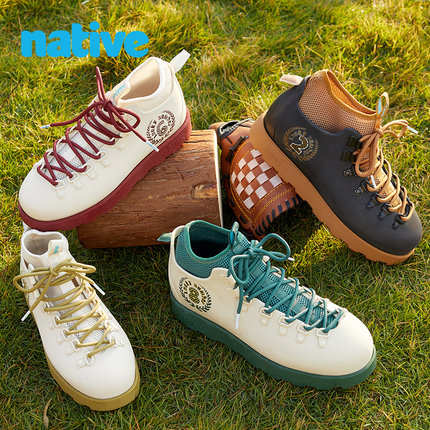 native马丁靴新款男鞋秋冬工装靴防水高帮鞋户外防滑男款旅游靴子