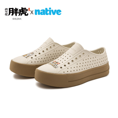 native胖虎联名增高洞洞鞋沙滩鞋