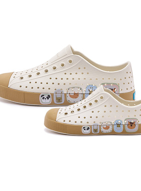 native亲子鞋儿童洞洞鞋休闲凉鞋新款女鞋透气鞋子旅游踩水溯溪鞋