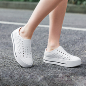 女鞋 塑料鞋 新款 足弓支撑厚底增高鞋 native洞洞鞋 休闲鞋 凉鞋 女款 子