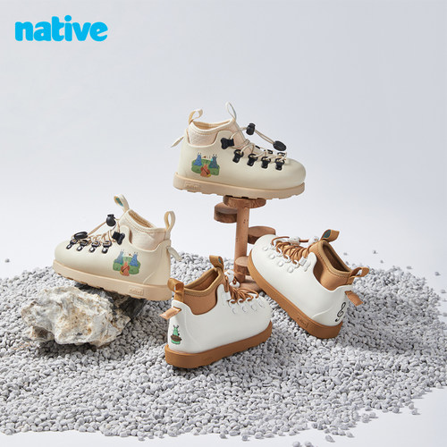 native儿童守护灵靴子秋冬马丁靴