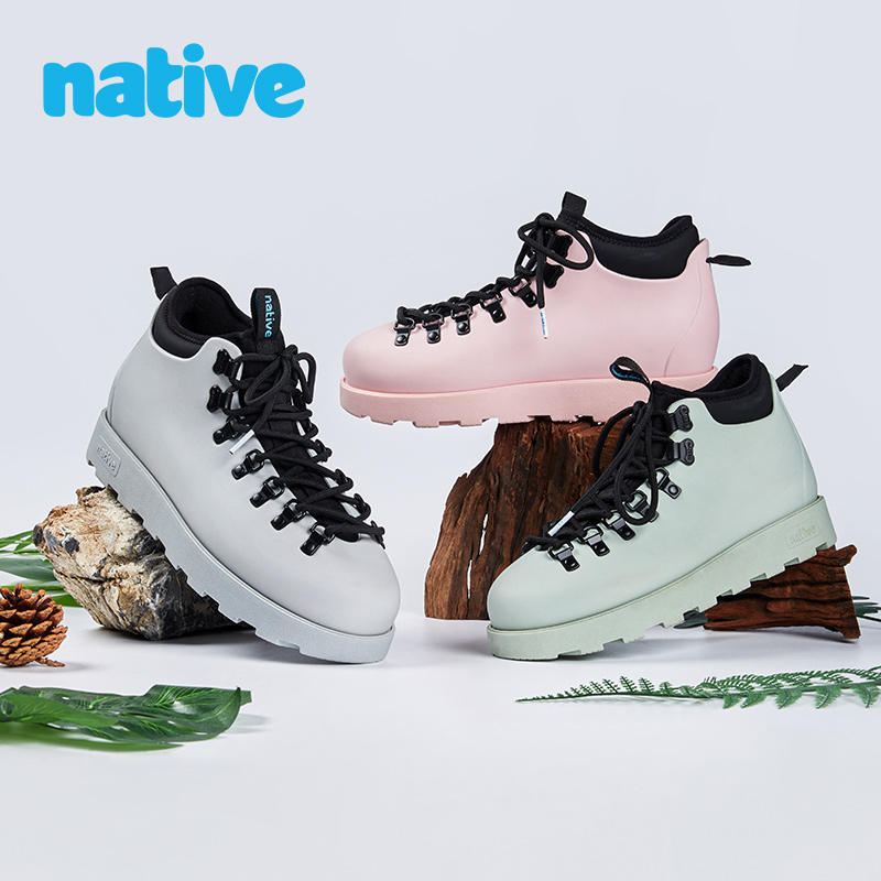 native马丁靴秋冬户外女士高帮鞋