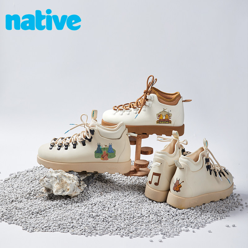 native情侣鞋马丁靴秋冬季高帮鞋