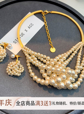 爆款D家高级感珍珠项链女小众