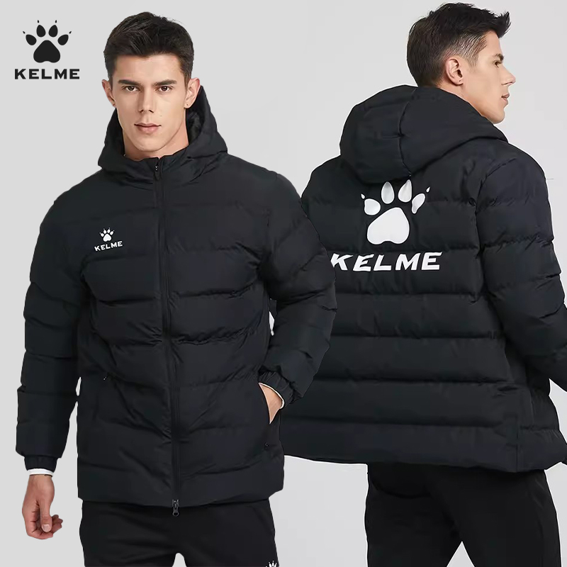 kelme儿童足球运动棉衣短棉服