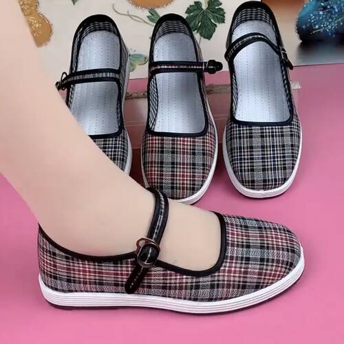 老北京舒适透气中老年妈妈浅口鞋