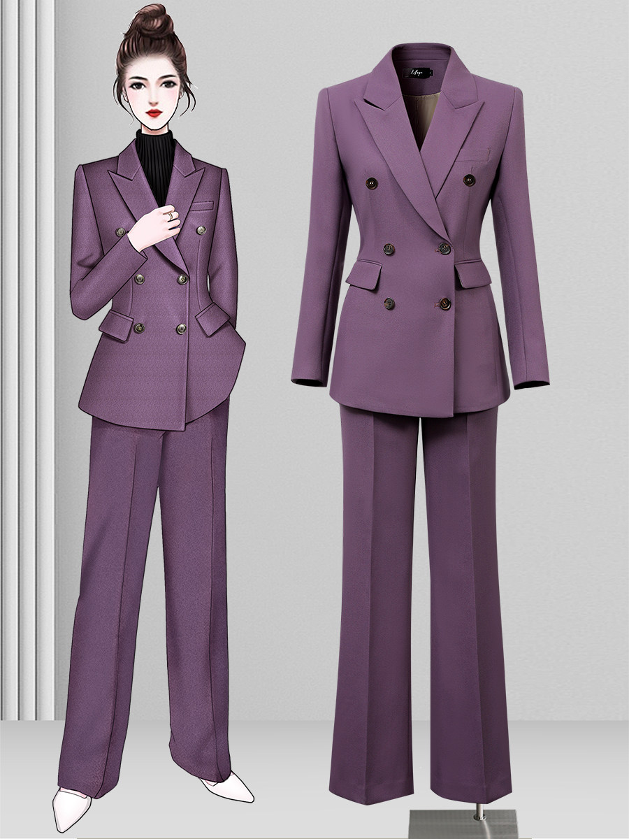高级感西装套装女秋冬干练时尚气质女神范通勤职业阔腿裤西服正装,女装/女士精品,西装,淘宝优惠券,粉丝福利购,淘宝优惠卷