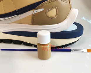 球鞋修复补色颜料麂皮小麦色卡其色改色掉色黄棕色土黄色运动鞋漆