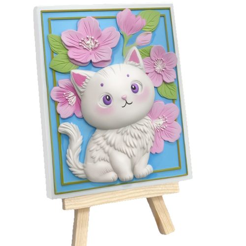 数字油画3D立体浮雕挂画