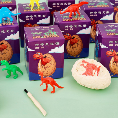 恐龙蛋化石挖掘石膏创意