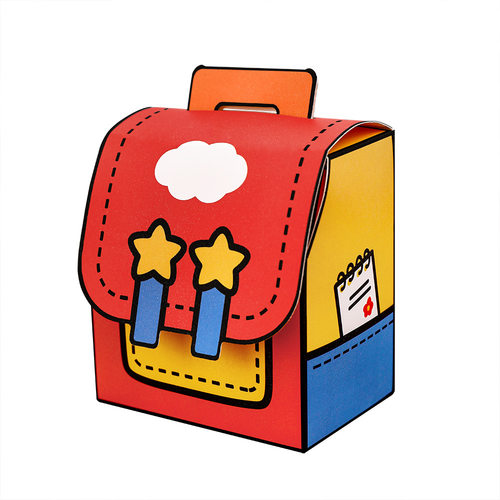 卡通书包礼品盒儿童零食