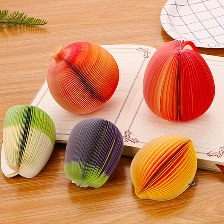 创意文具蔬菜水果便签本DIY便签条N次便签学生白领便签纸厂家