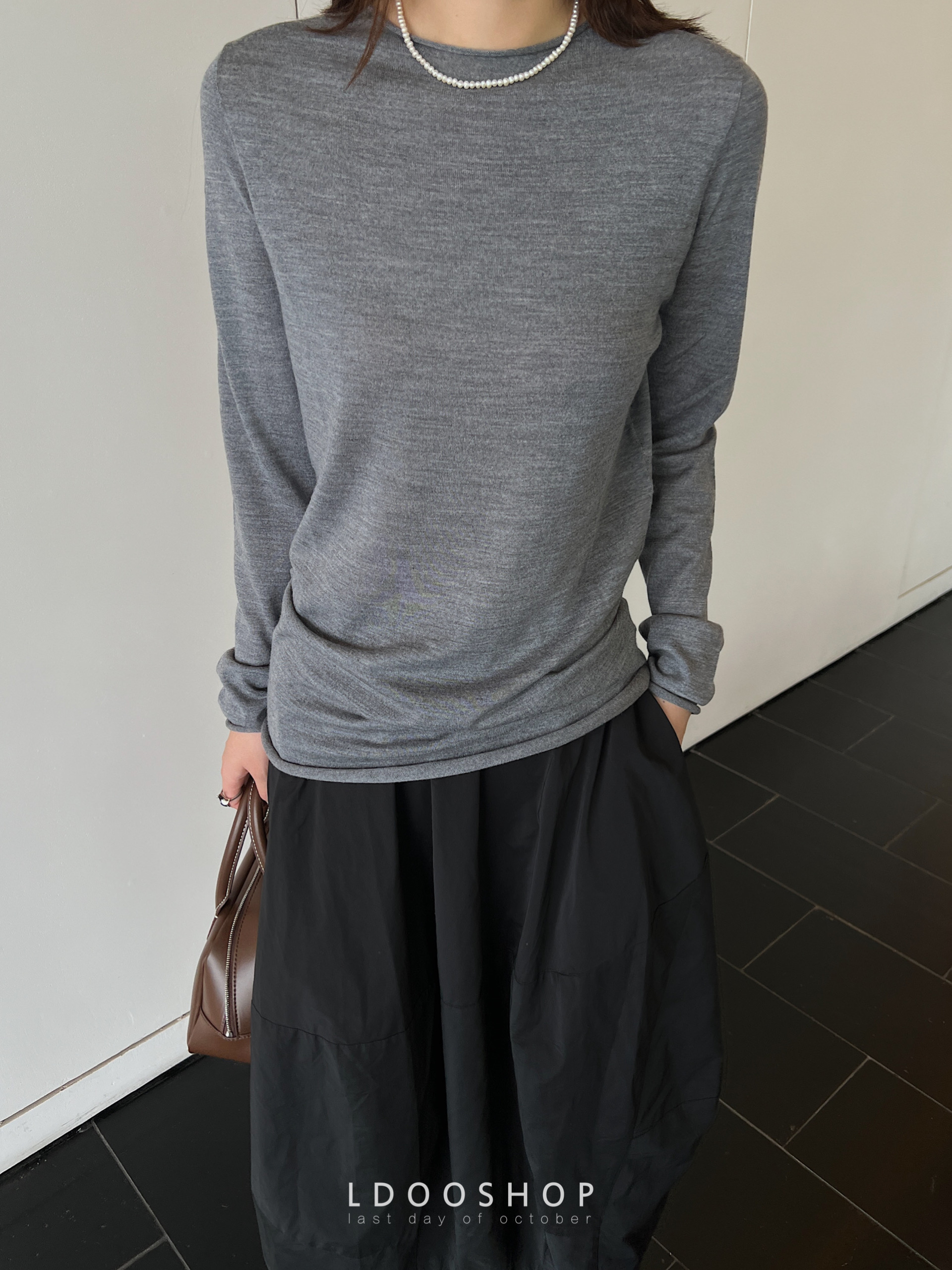 百搭修身羊毛小卷边打底衫舒适