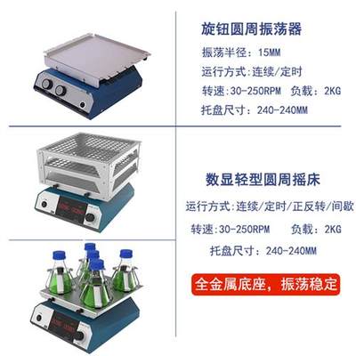 脱色翘板摇床水平混匀仪数显轻型圆周振荡器细胞培养箱摇床实验室