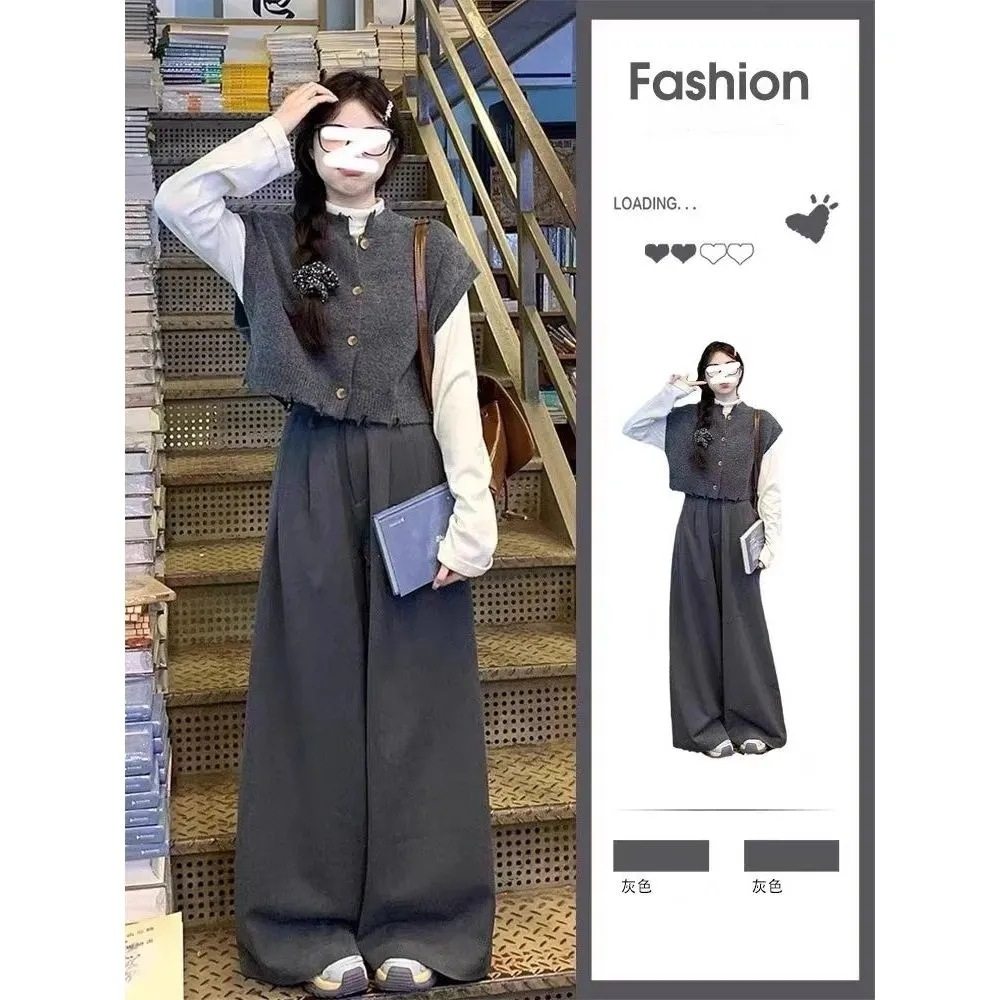 深冬装搭配一整套小个子韩剧穿搭三件套装早春季2025新款爆款女装