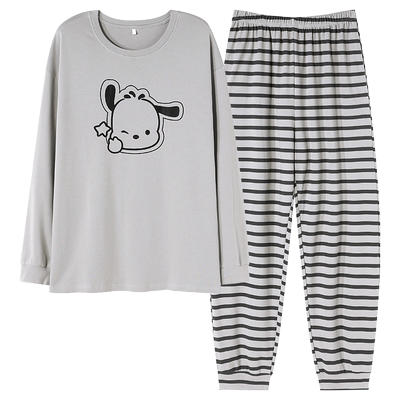 北极绒男士纯棉春秋睡衣家居套装