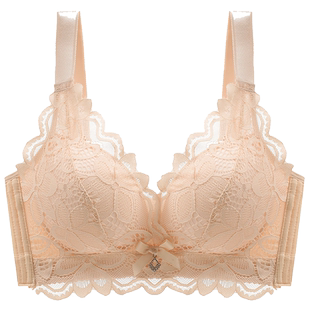 北极绒内衣女小胸聚拢文胸侧翼收副乳无钢圈上托调整型防下垂胸罩