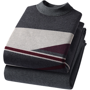 北极绒保暖内衣男士秋衣秋裤加绒加厚高中生青少年男式打底衫套装