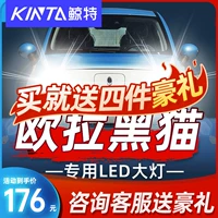 Кит Специальный применимый к великолепной стене Euler Black Cat Furights Furights Светодиодный автомобиль рядом с интугрированной дальнейшей белой кошачьей лампой модифицированной лампочки R2