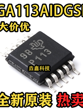 PGA113AIDGSR MSOP10 PGA113AIDGST 丝印P113 放大器 原装直拍
