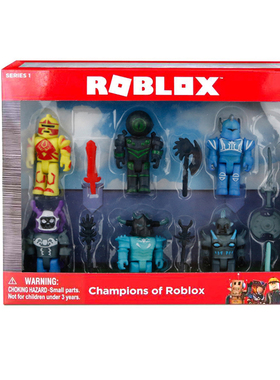 游戏手办ROBLOX虚拟世界6款积木公仔配武器彩盒包装孩子的礼物