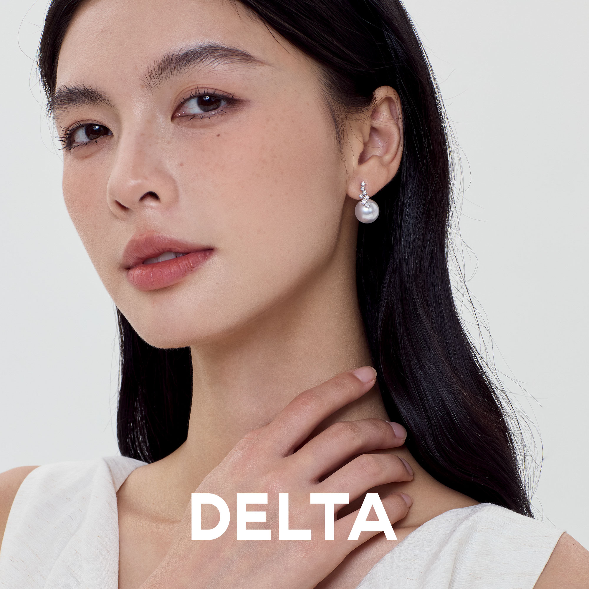 女士锆石珍珠耳环独特漂亮