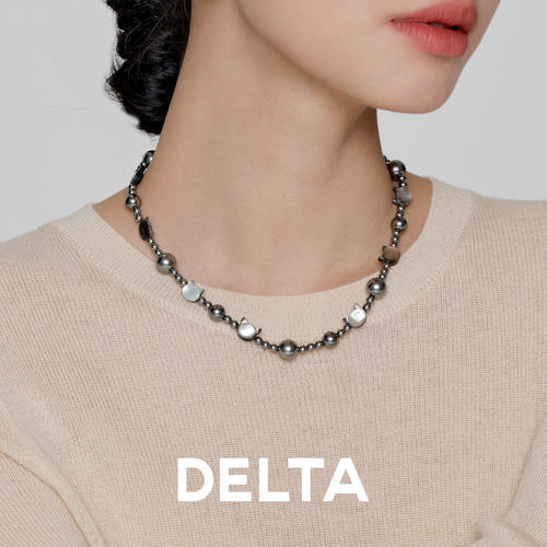 DELTA珍珠贝母气质猫咪项链