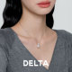 DELTA澳白珍珠s925纯银项链真多麻锁骨链女款 高级感轻奢小众颈链