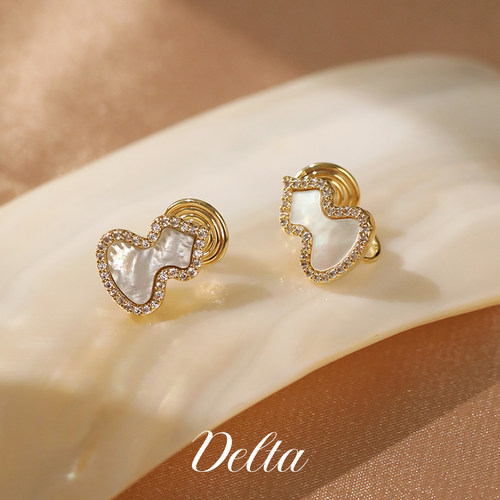 DELTA耳环葫芦高级感耳夹女耳饰