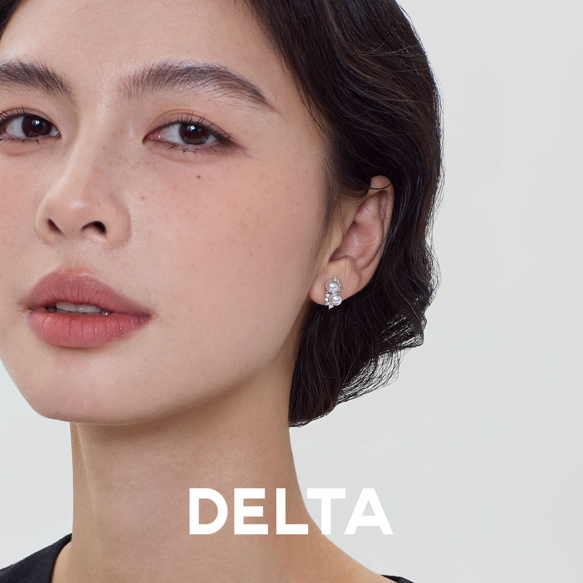 锆石绕两颗珍珠耳钉2025新款