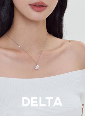 高跟鞋珍珠吊坠项链高级感